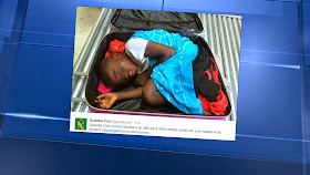 Ivorian illegal immigrant hidden in a suitcase caught (Picture)