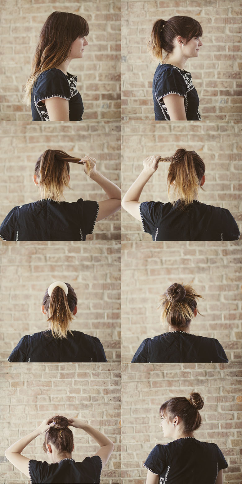 Braided Ballerina Bun Hair Tutorial Sincerely Kinsey