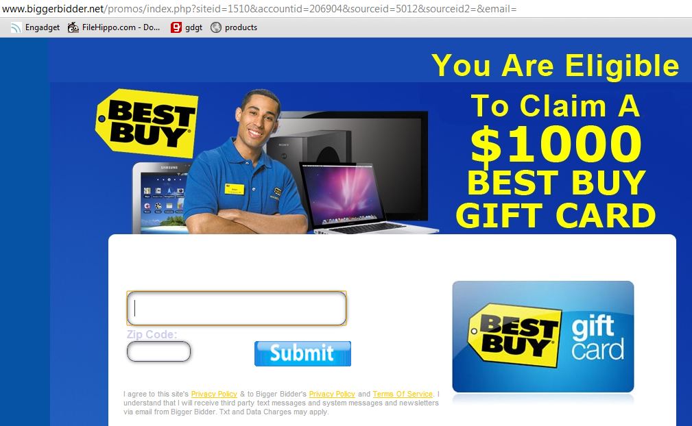 Todd 4 Tech Best Buy 1000 Gift Card Text Scam