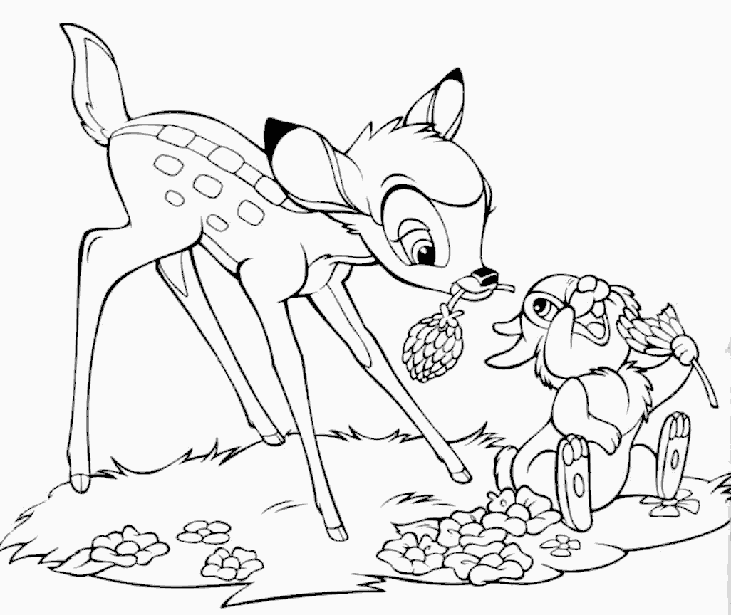 Bambi Coloring Pages Bambi Coloring Pages