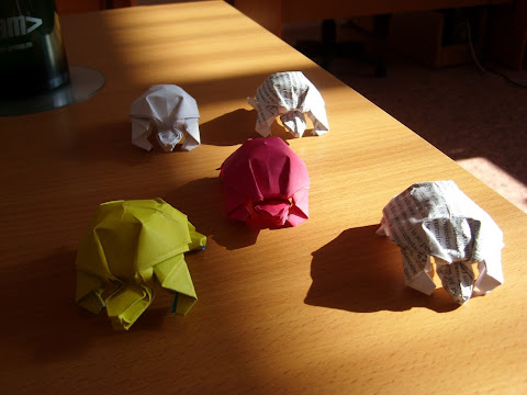 Оригами черепаха (автор: Robert J. Lang)