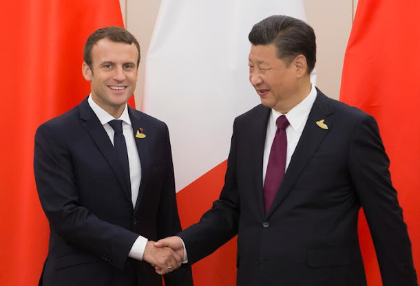 朝鮮半島緊張情勢未見緩和,中國國家主席習近平今天與法國總統馬克宏(Emmanuel Macron)熱線對此交換意見。圖為今年7月8日兩人在德國漢堡出席G20領袖高峰會議時,舉行雙邊會談。資料照片 朝鮮半島緊張情勢未見緩和,中國國家主席習近平今天與法國總統馬克宏(Emmanuel Macron)熱線對此交換意見。圖為今年7月8日兩人在德國漢堡出席G20領袖高峰會議時,舉行雙邊會談。資料照片