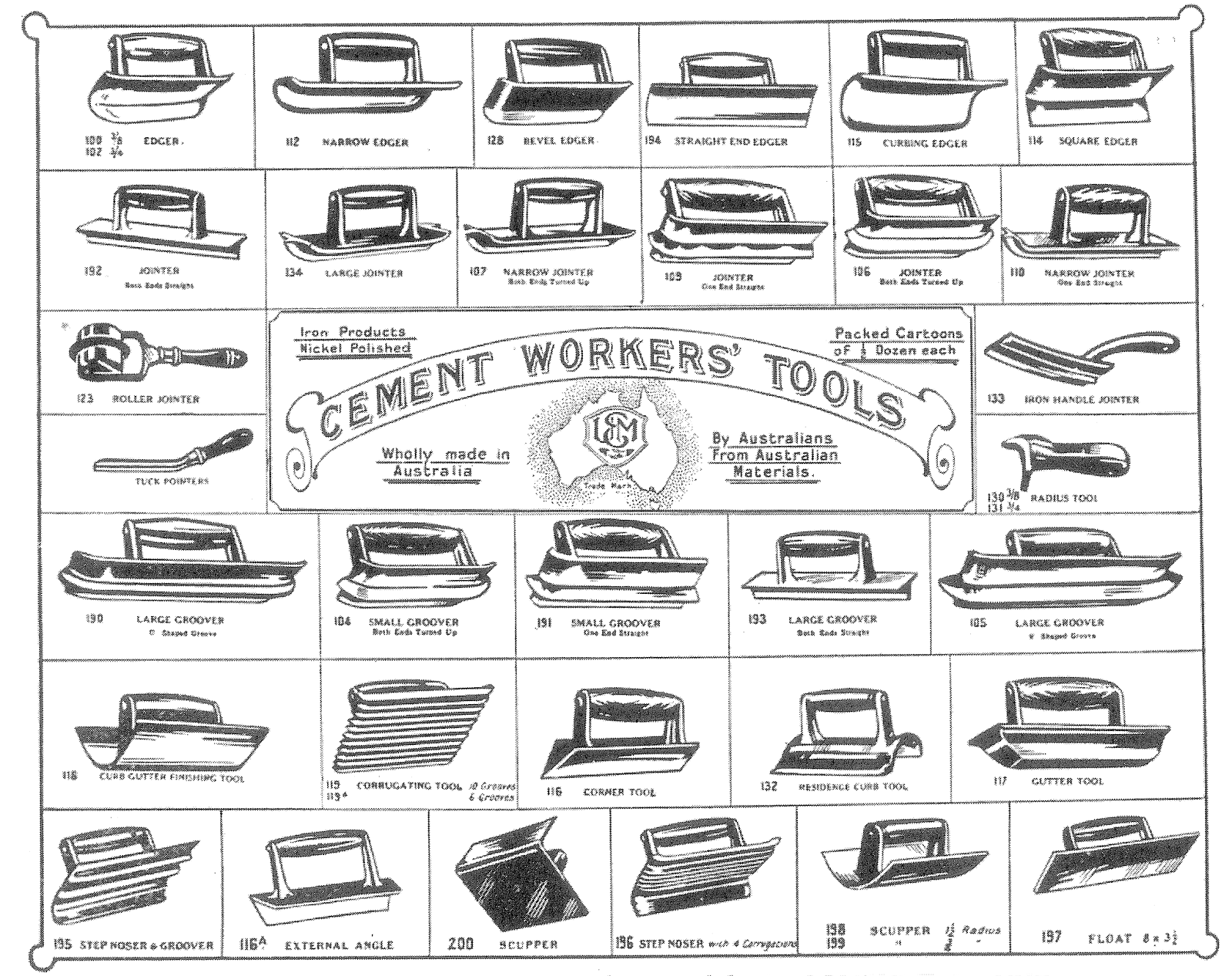 Trowel and Masonry Tool Collector Resource : History of United