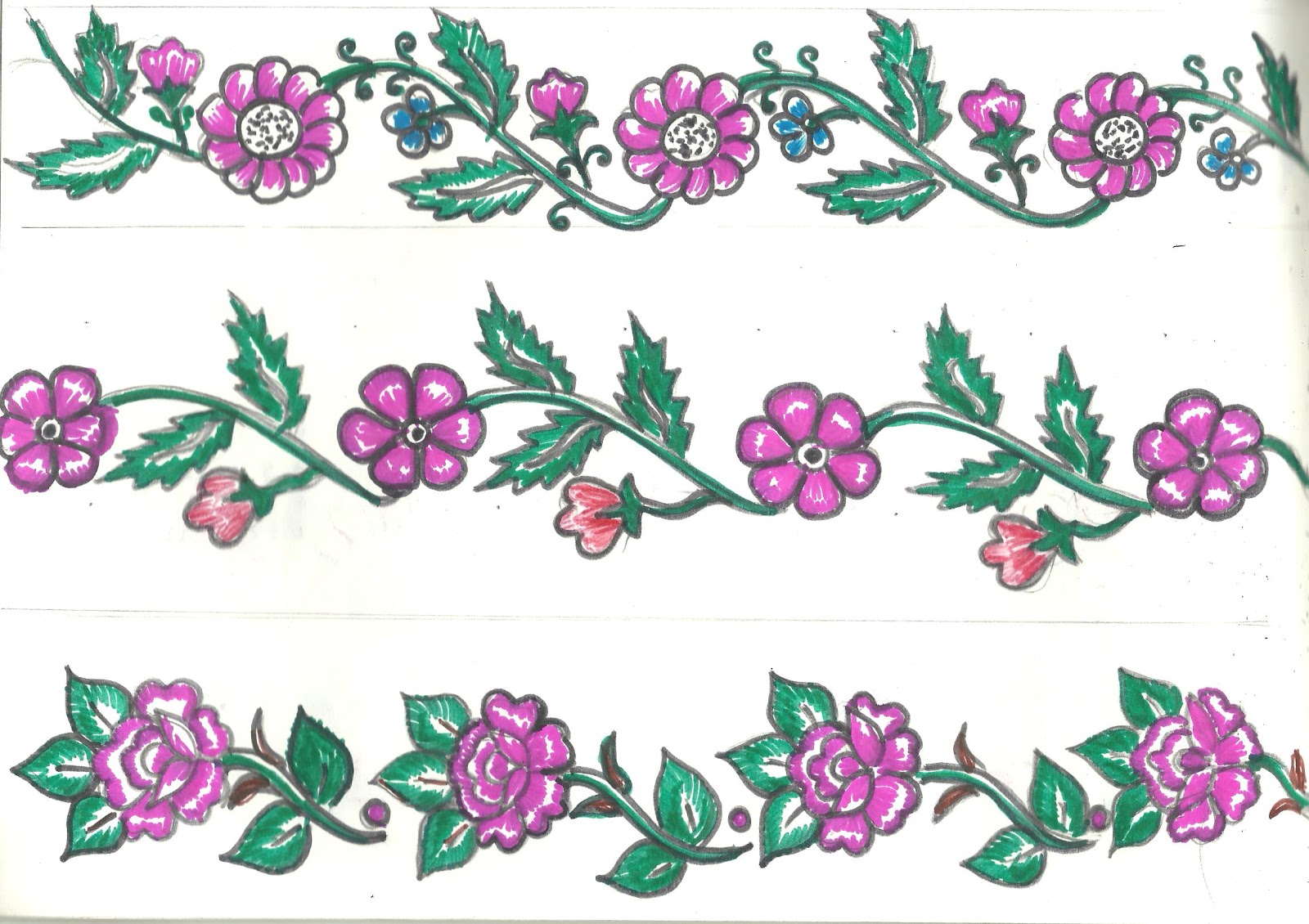 Simple Painted Border Designs Placement Lentine Marine 42272