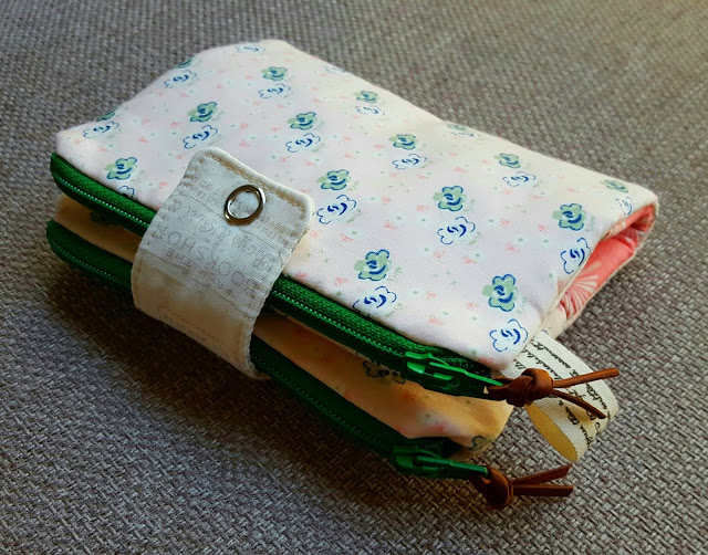 Mini Double Zip Clutch from Sew Organized for the Busy Girl by Heidi Staples