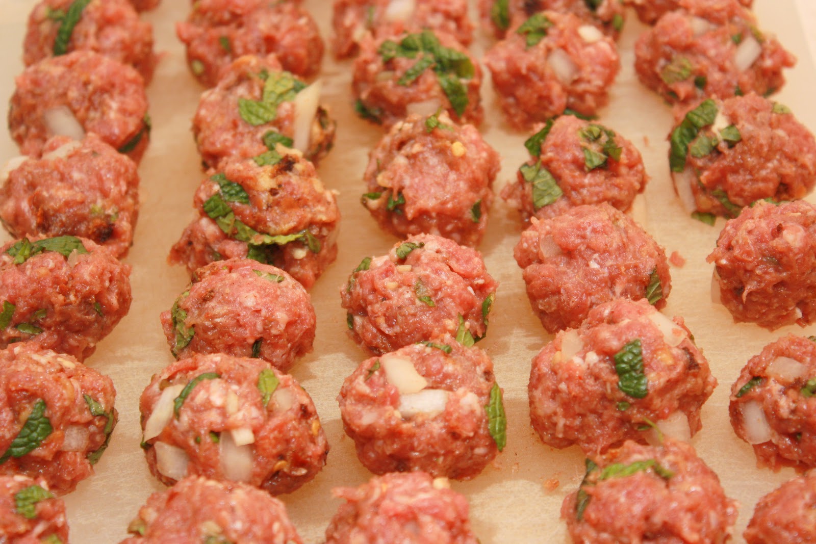 The Bitchin' Kitchin' Lamb Meatballs in a Mint Tomato Sauce