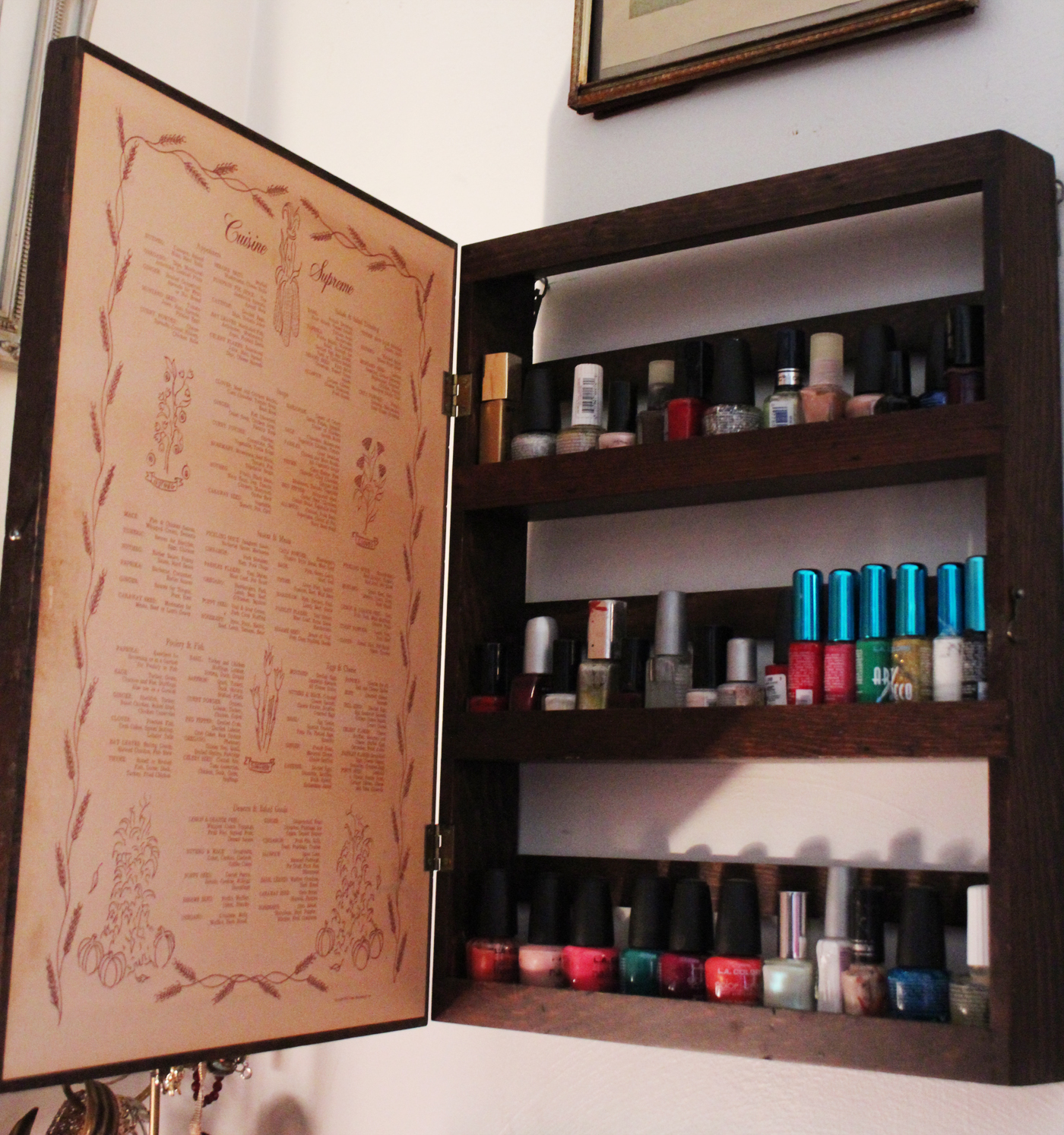 Thrift Trick Nail Polish DIY...and dressing room makeover!