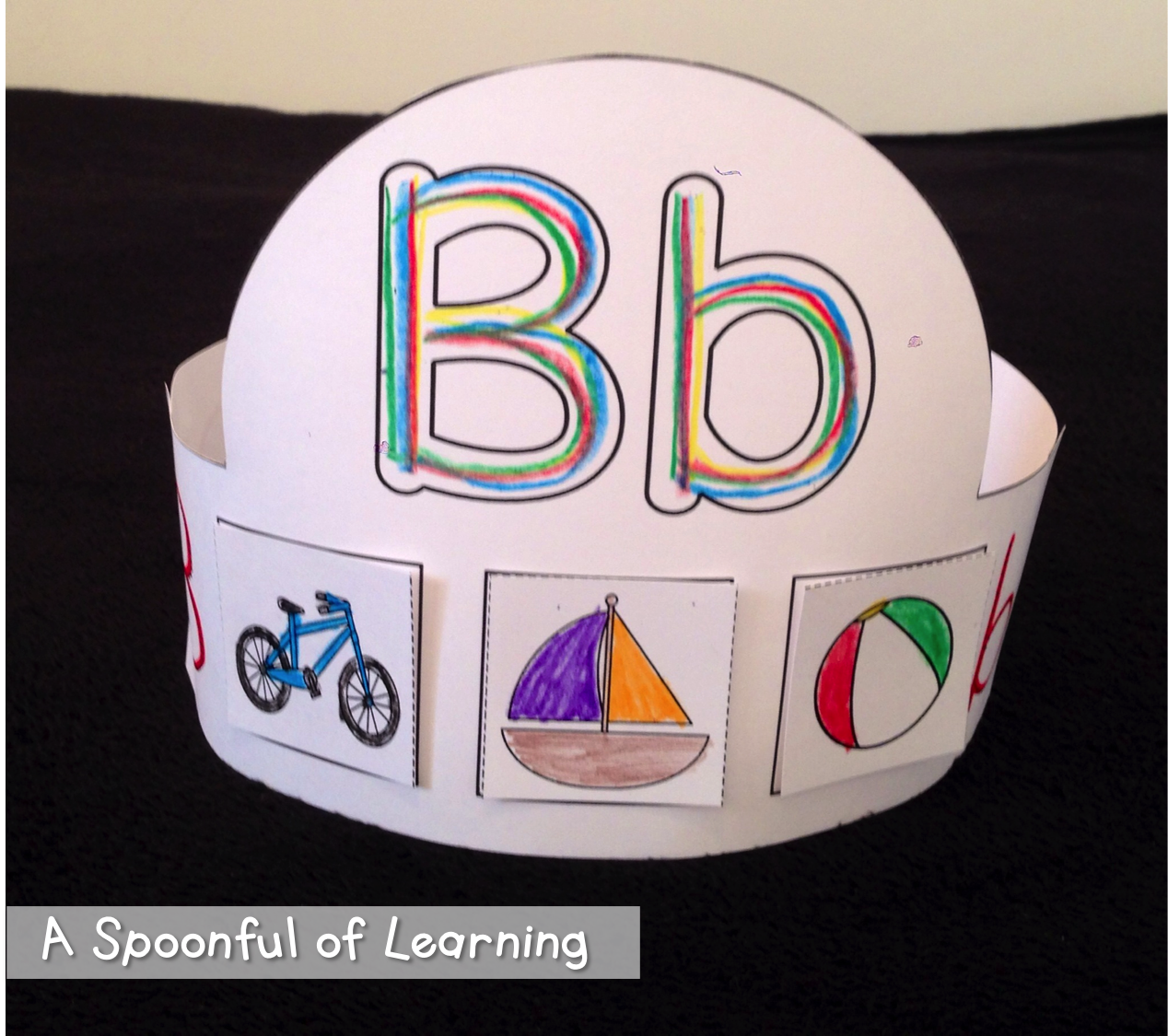 A Spoonful of Learning Alphabet Hats!