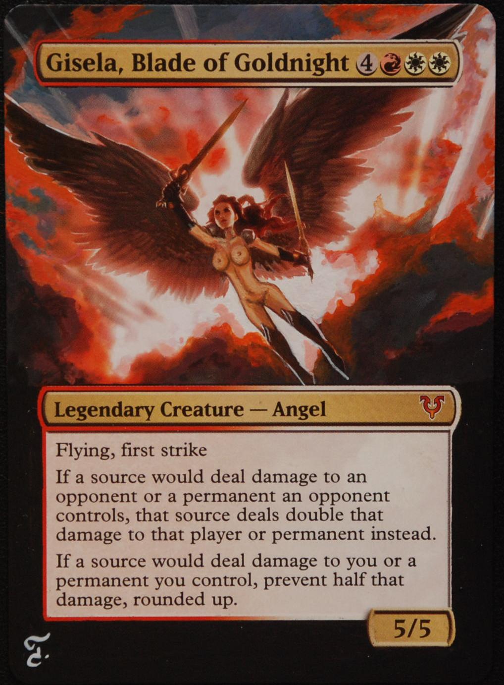 MTG Alters By Tila Gisela, Blade of Goldnight Avacyn Restored Sexy Art