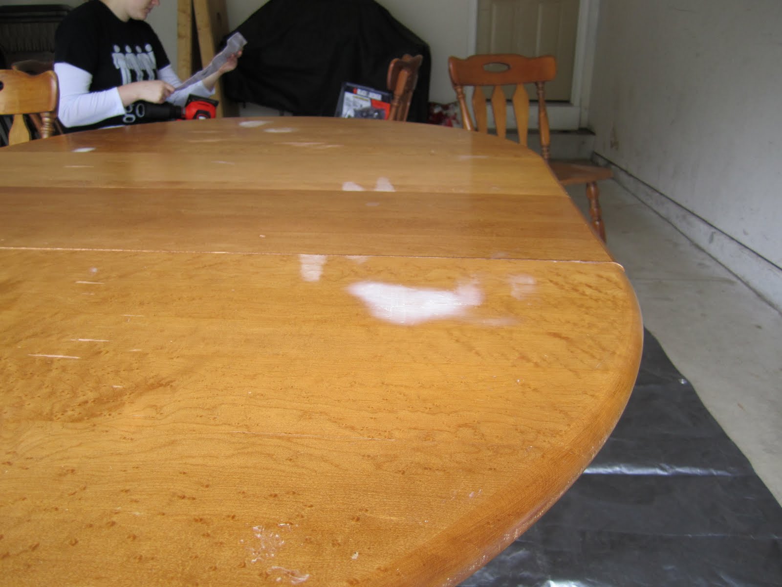 The Stooch Life Dining Room Table Project Sanding