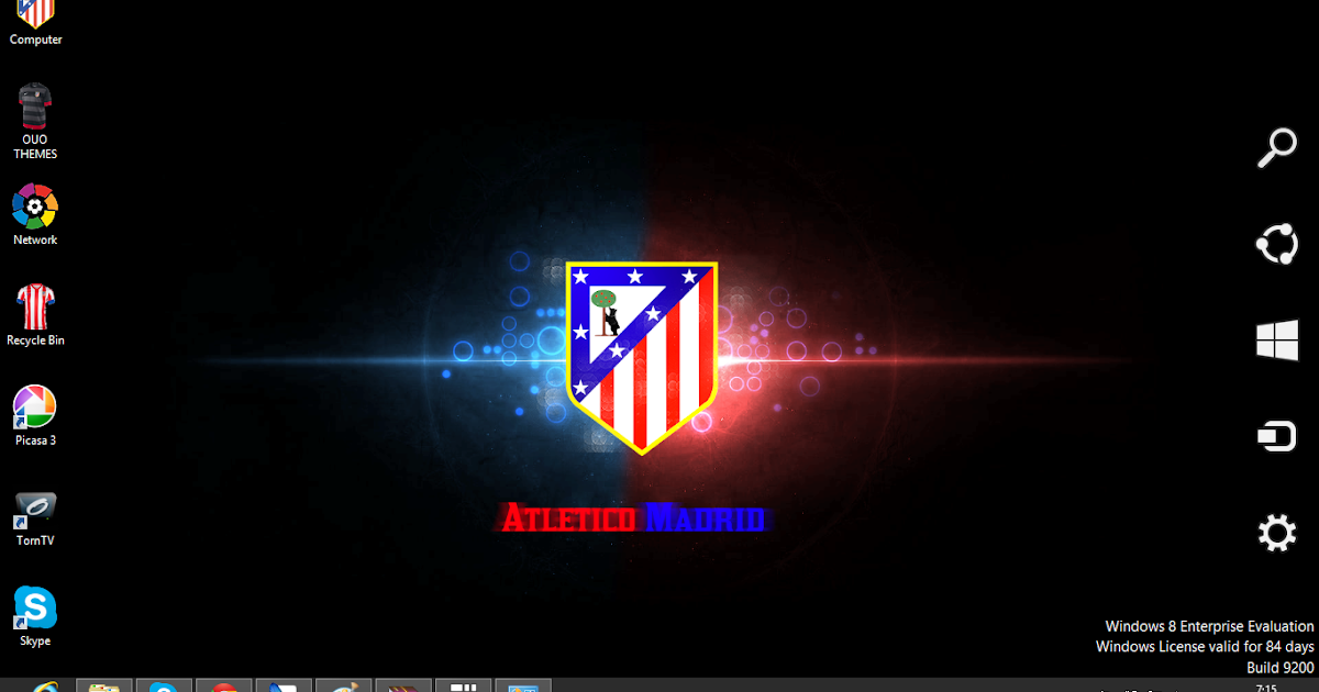 download gratis tema windows 7: Atletico Madrid Fc