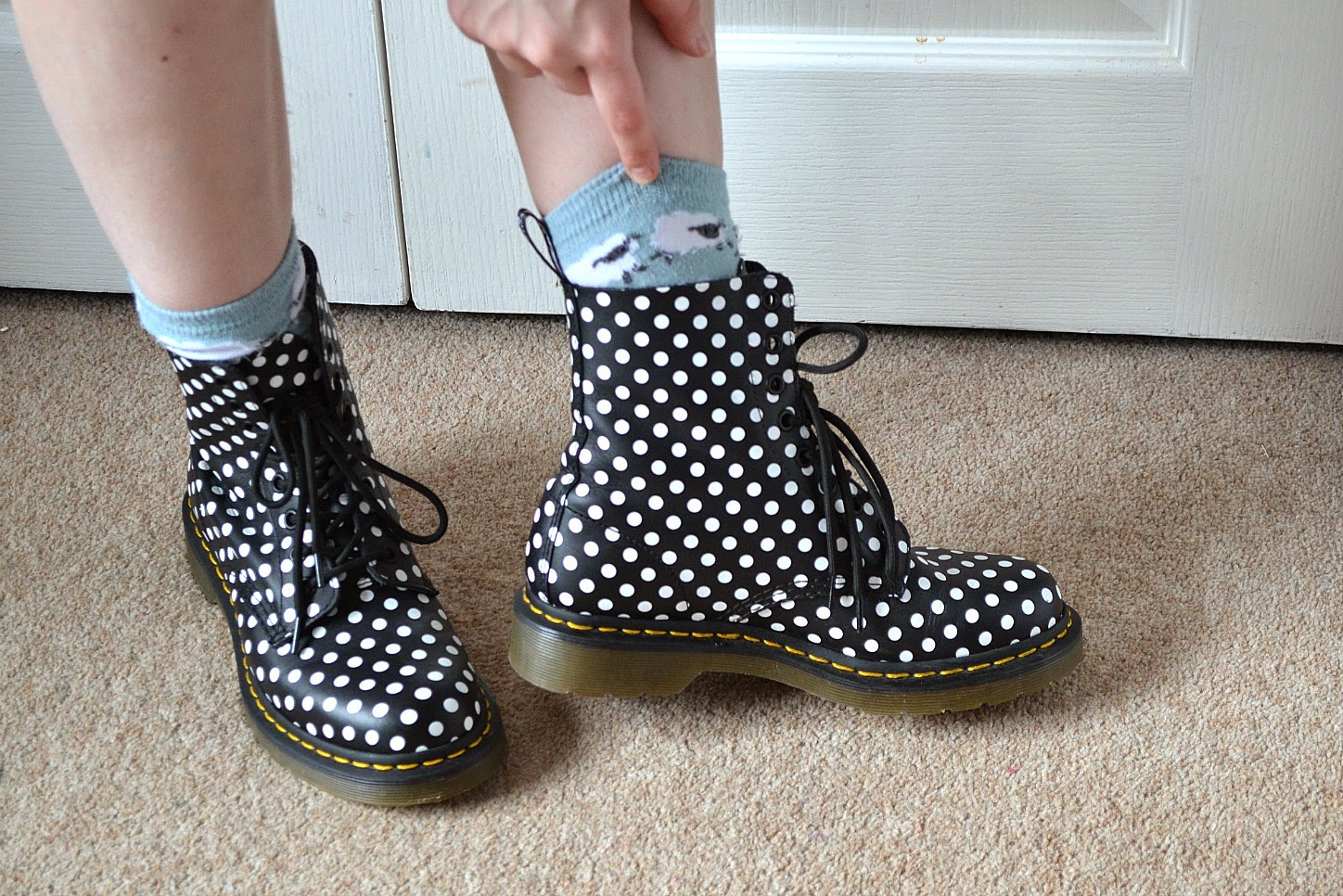 spotty doc martens