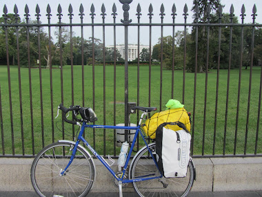 I had to leave the bike outside while i was having a quick chat with Barack