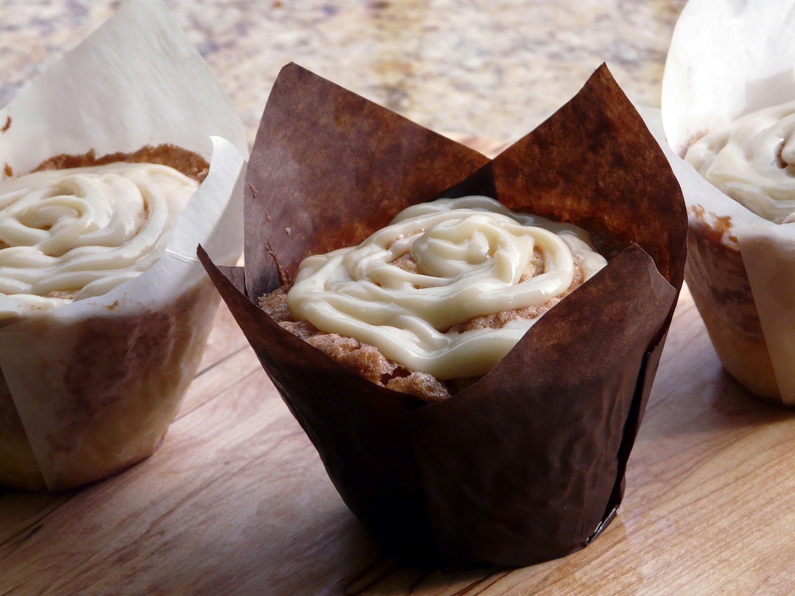 Thibeault's Table Cinnamon Roll Cake "Muffins"