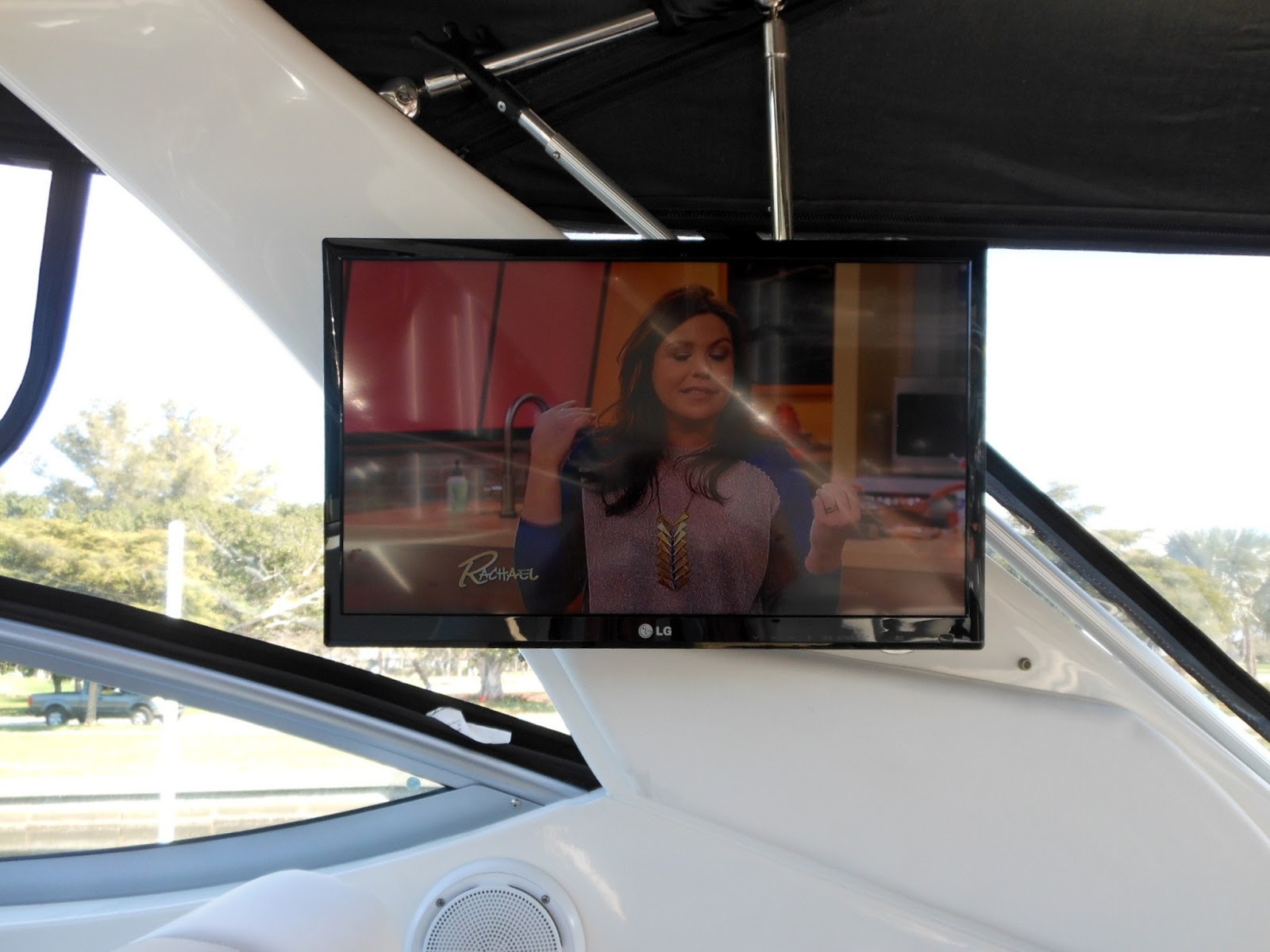 The Marine Installer's Rant Cockpit TV under the arch