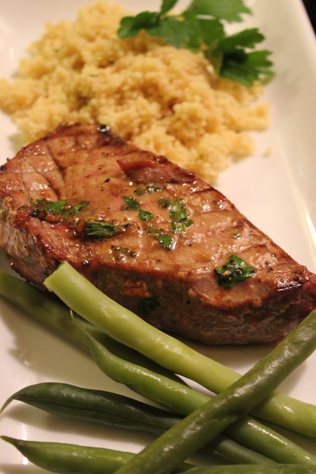 menuinseason: grilled tuna steak