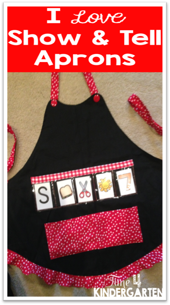 Time 4 Kindergarten My Show and Tell Apron An Apron that Teaches