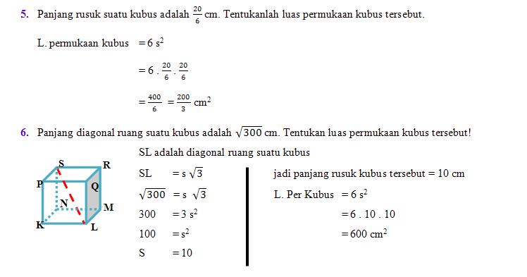Matematics Seru!!! Luas Permukaan Kubus Dan Balok
