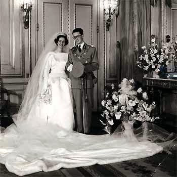 casas y familias reales: bélgica - boda de balduino y fabiola