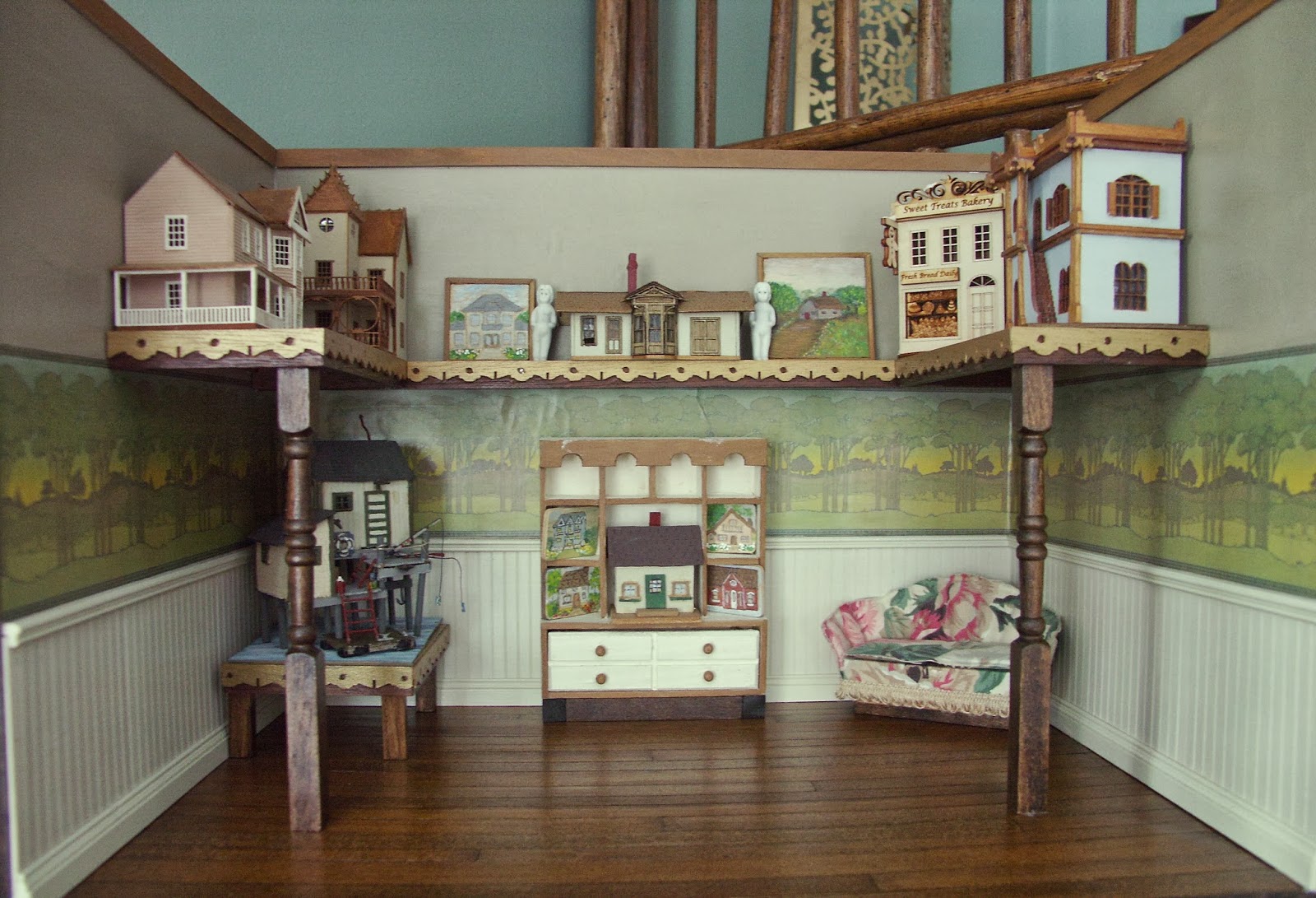Happy Little Worlds Remoldeling a Gift Miniature Dollhouse Store the