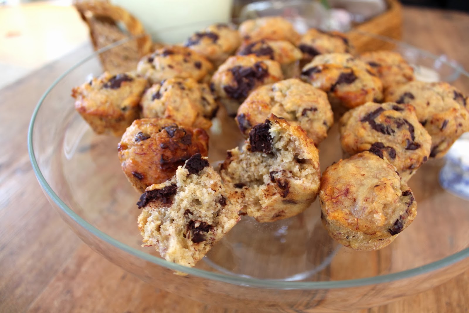 Banana and Dark Chocolate Chip Muffins without Eggs Desire Empire