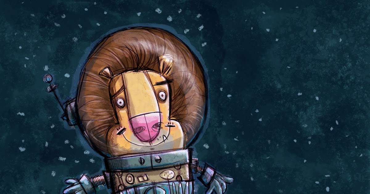 Cs Jennings Draws Writes Space Lion The Lion In Space