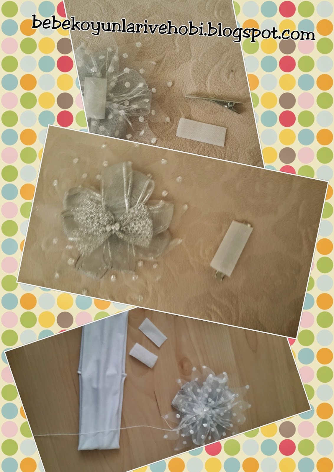 Elifce Bebek Oyunları ve Hobi anne yapımı saç bandı (hairpin construction)