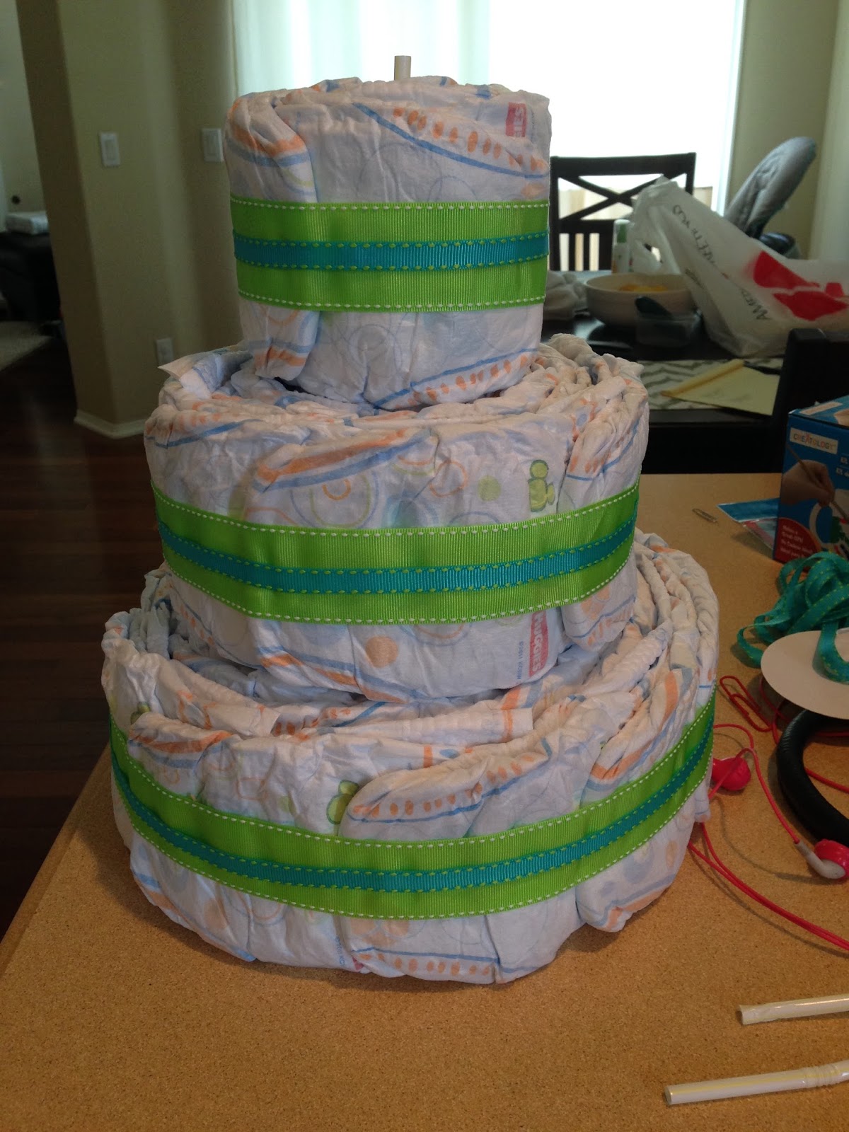Whittney Hills DIY Diaper Cake