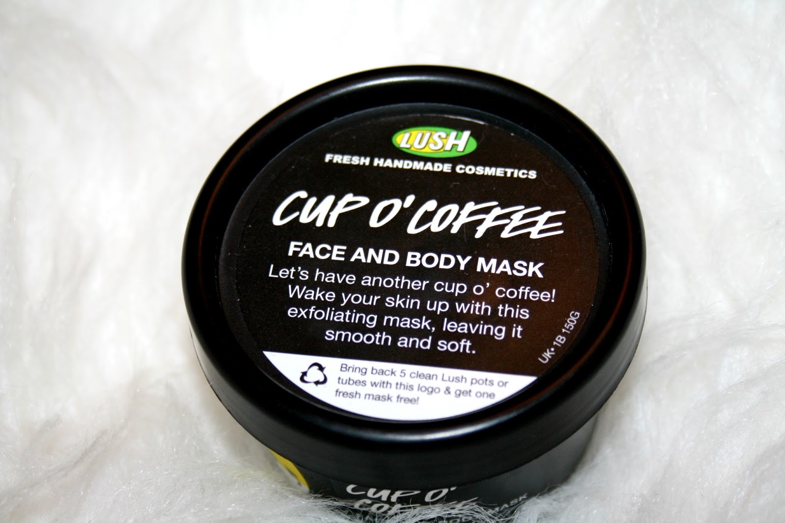 beautyqueenuk Lush Cup O'Coffee Face and Body Mask