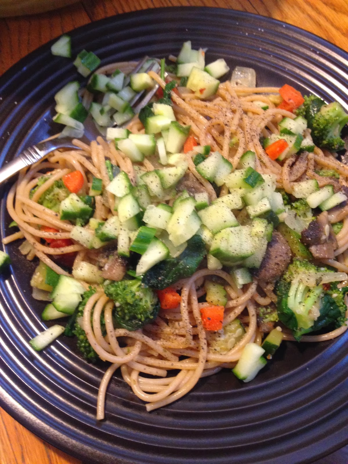Daniel Fast Day Eight Lunch Pasta and Vegetables Cooking With Suzanne