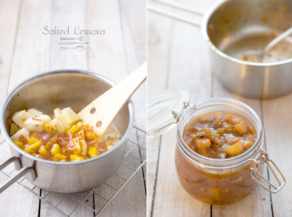 salted lemons Teriyaki Rabbit Liver With Yakitori Flavored Chutney