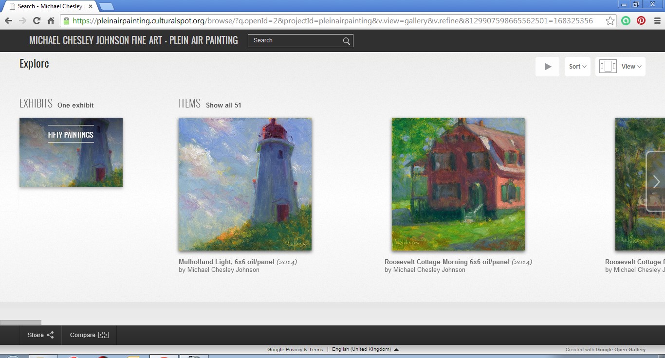 A Plein Air Painter's Blog Michael Chesley Johnson New Exhibition