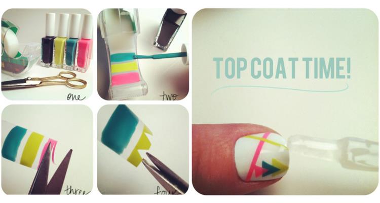4. "Cute Nail Designs with Scotch Tape" - wide 5