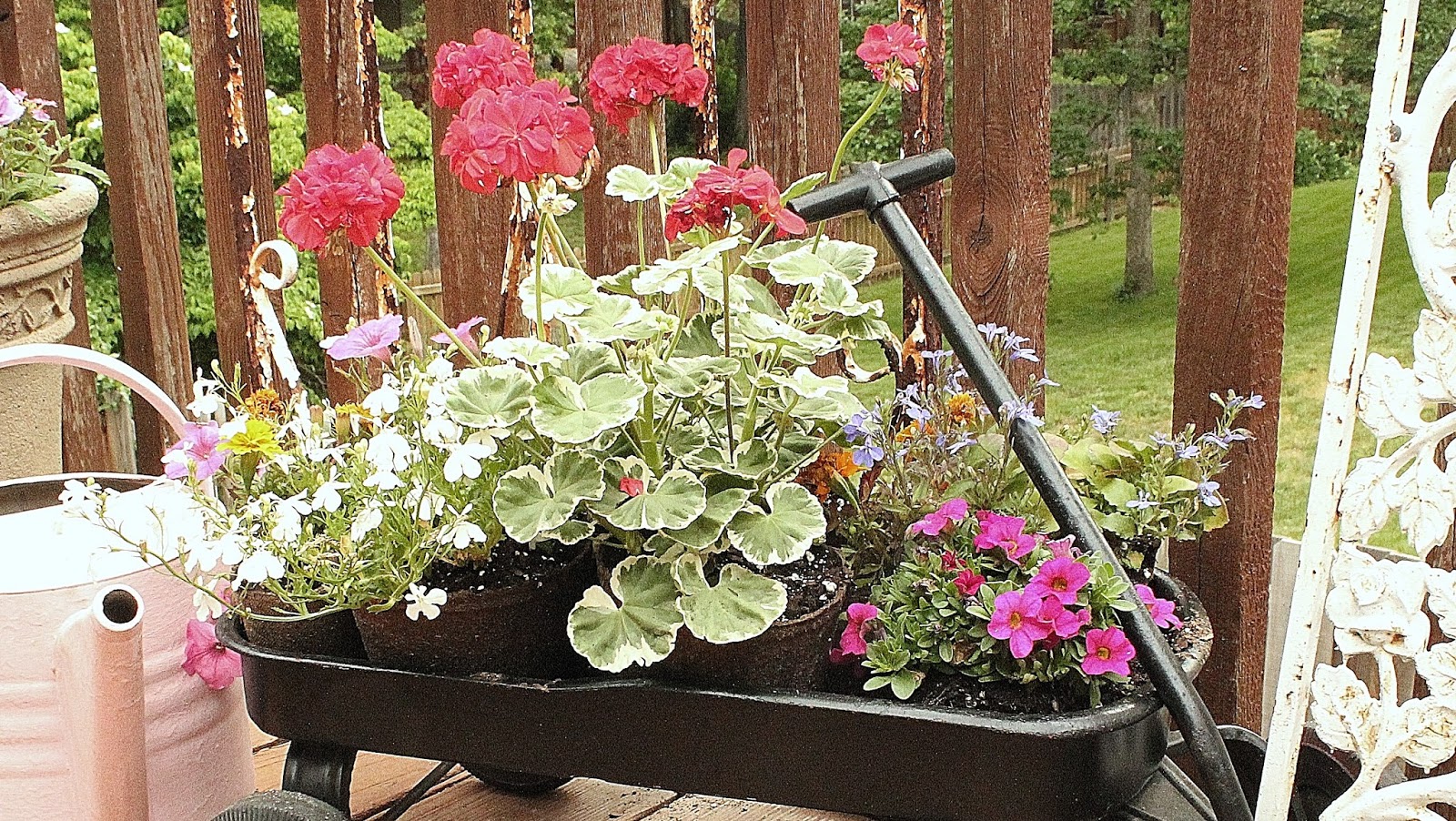 common ground A Vintage Flower Wagon