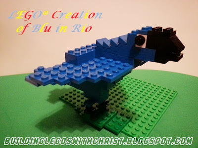 LEGO Creation of Blu from the movie Rio, Blu,  Rio