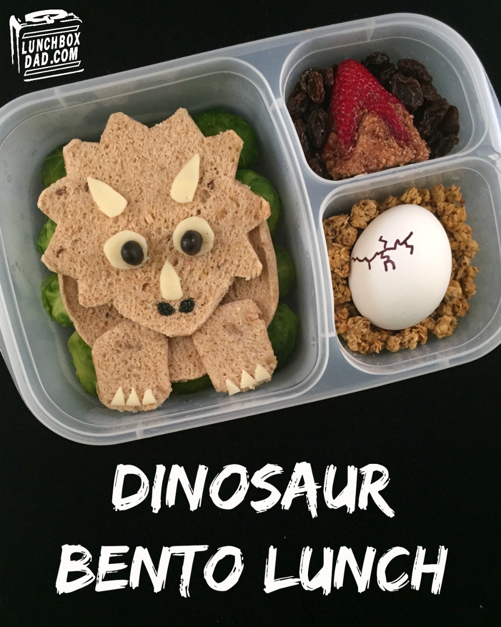 Dinosaur Bento Lunch Idea