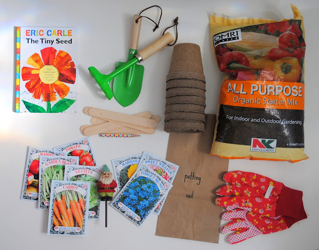 gifting a DIY gardening kit for kids