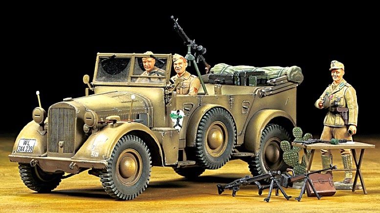 G6 WWII GERMAN AUTO UNION HORCH 4X4 PERSONNEL TRUCK RESIN MODEL KIT 