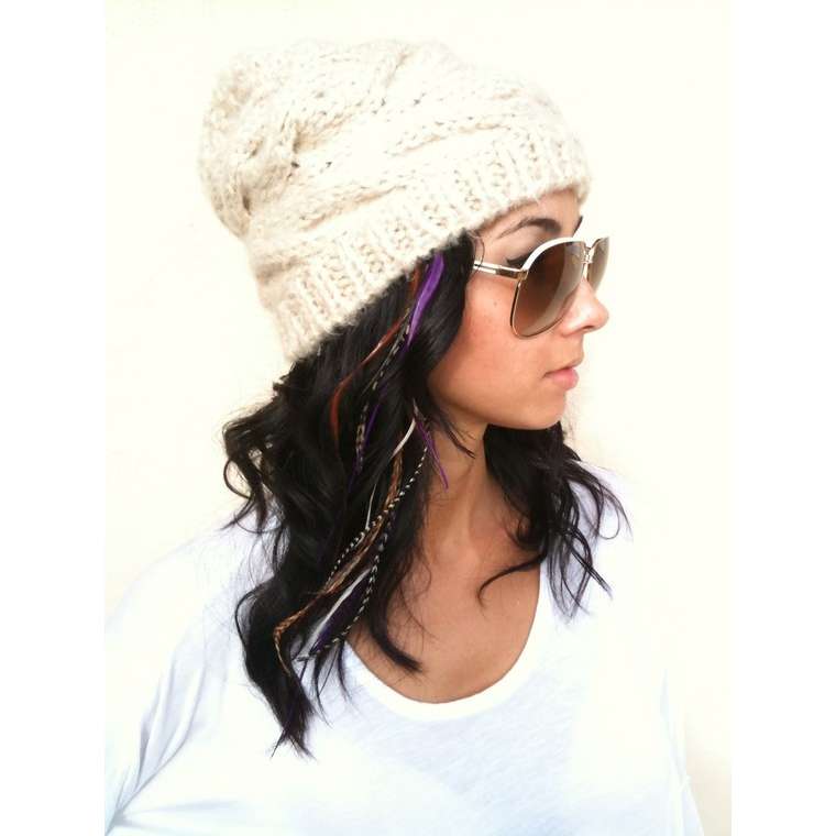 La Jolla Hair Stylist Kira Pinski Feather Locks