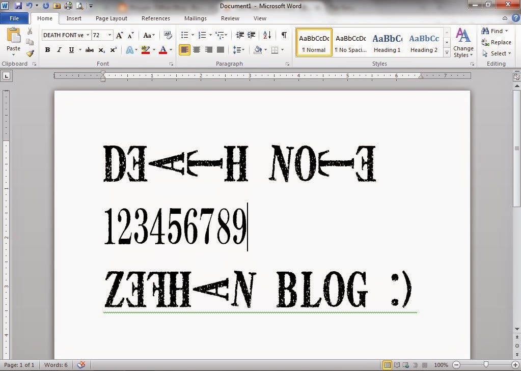 Font Anime Death Note ~ Zefhan Blog