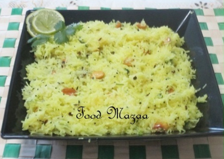 Shobha's Food Mazaa LEMONY RICE NOODLES. ( UPMA STYLE)