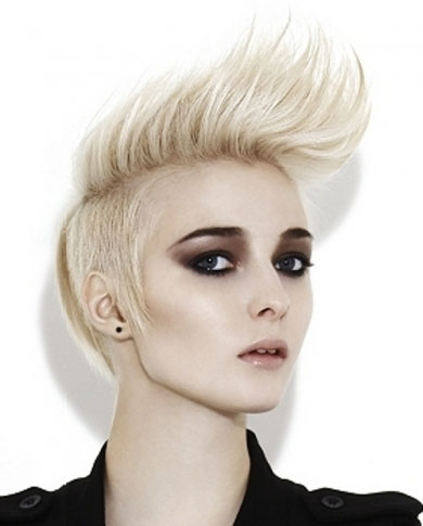 Short Blonde Mohawk Hair Style 2014 Punk Hairstyles 2014