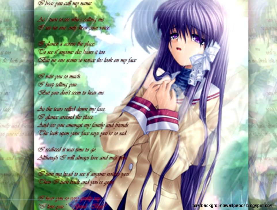 Sad Love Anime Wallpaper Best Wallpaper HD Sad Love Anime Wallpaper Best Wallpaper HD