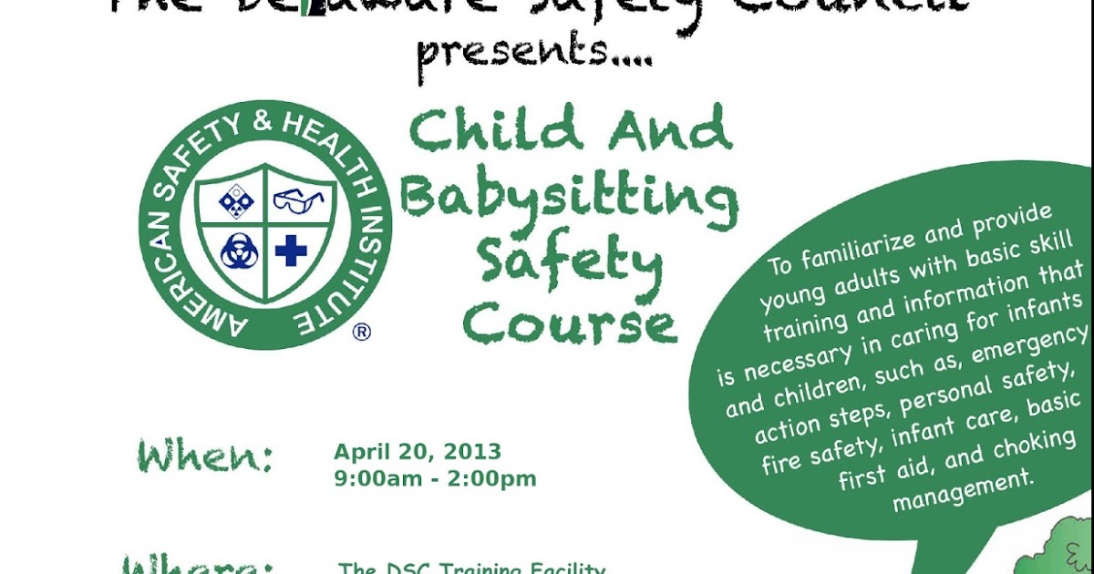 Child and Babysitting Safety Course Scheduled for April 20, 2013