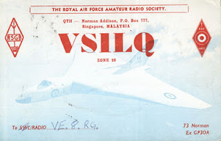 vs1lq Vintage QSL Cards From Malaya