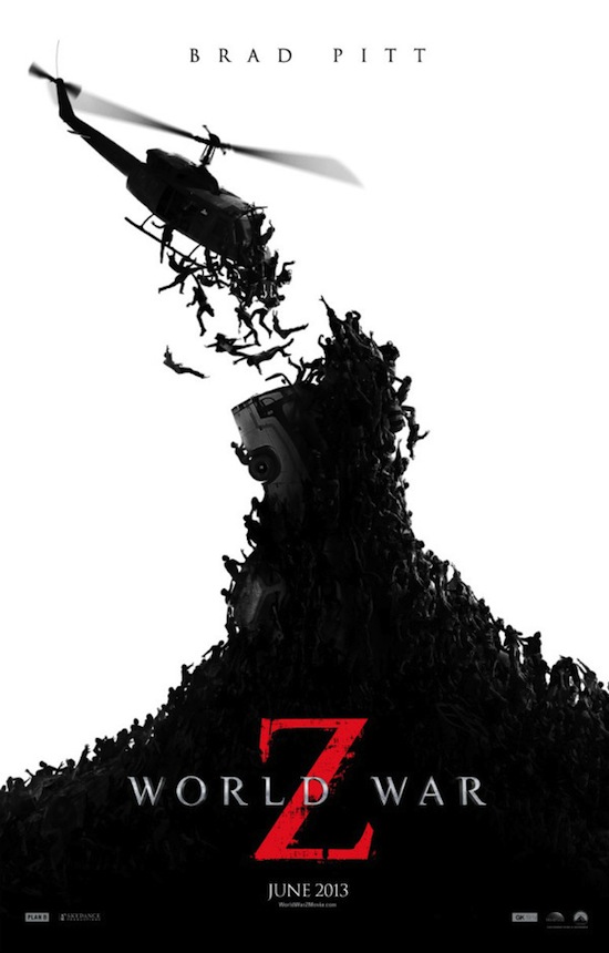 New Poster & Trailer for 'WORLD WAR Z' Starring Brad Pitt, Mireille