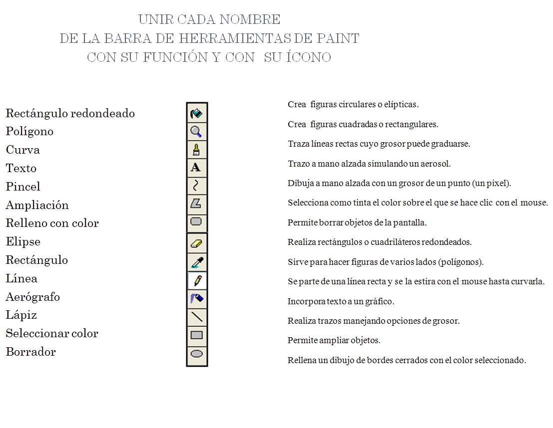 Educando por HERRAMIENTAS DE PAINT EN WINDOWS 95, WINDOWS 98, WINDOWS 2000 Y WINDOWS XP