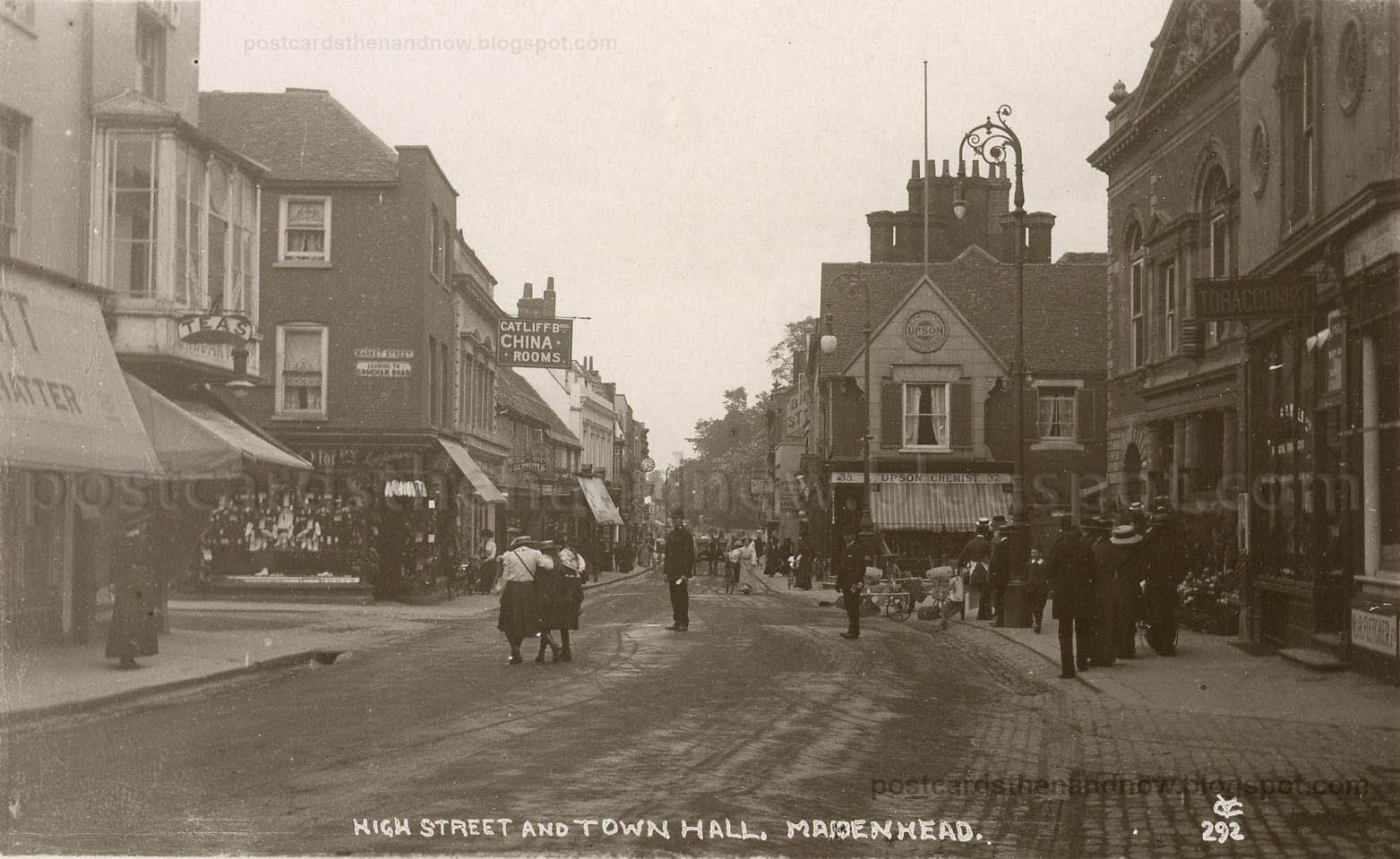 Postcards Then and Now Maidenhead, Berkshire, High Street and Town