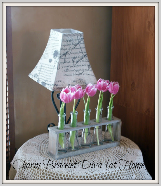 Our Hopeful Home Easy Spring Decor Using Test Tubes as Flower Vases