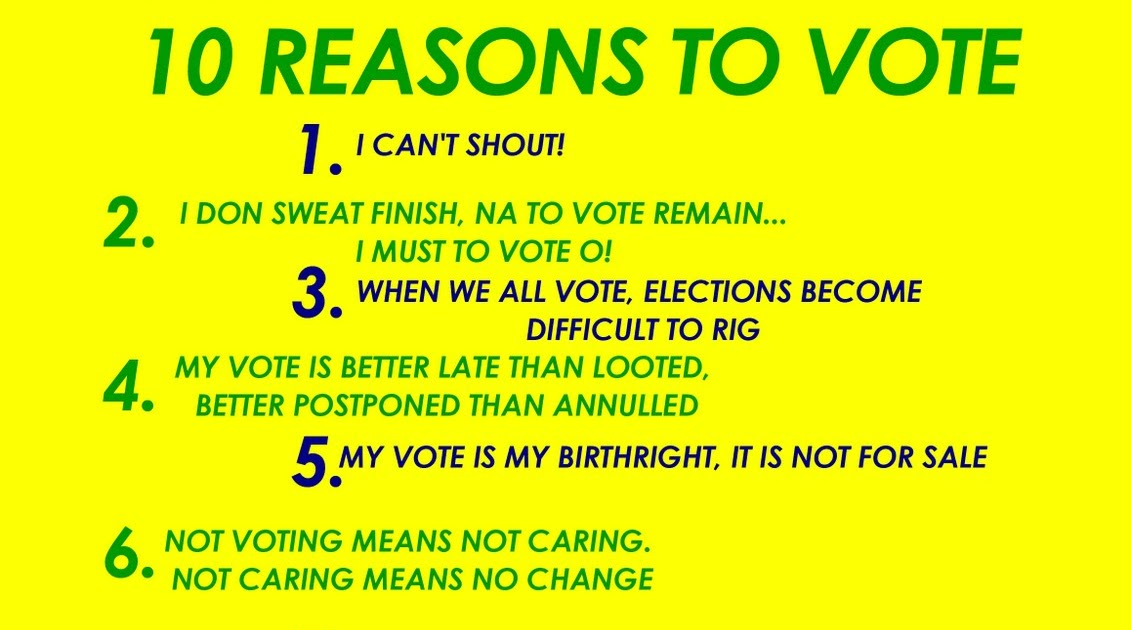 Chiedu Ifeozo 10 reasons to vote courtesy "Sleevesup"